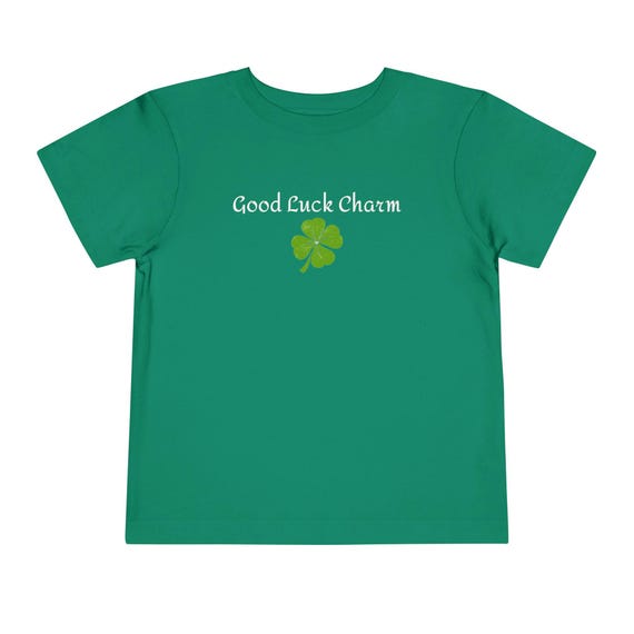 Toddler Tee, Lucky Charm St. Patrick's Day Good Luck Gift Shirt, Kid's Irish Lucky Tee, St. Patty's Day Children's Clothing, Shamrock