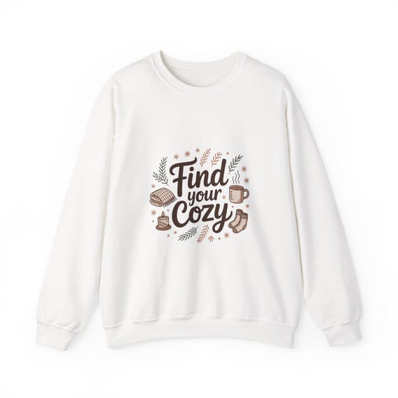 Find Your Cozy crewneck | cozy tea coffee blanket graphic sweatshirt