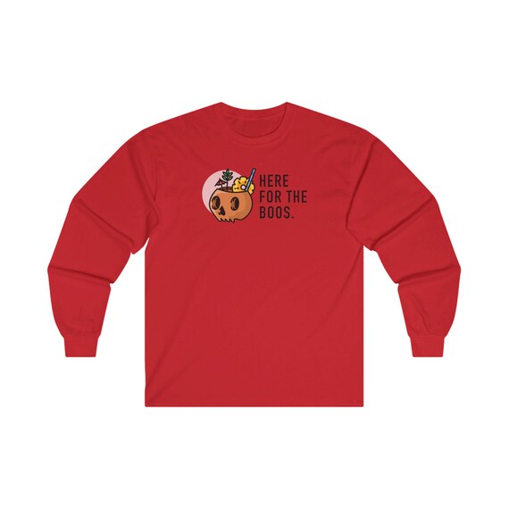 Here for the Boos - Halloween Unisex Ultra Cotton Long Sleeve Tee