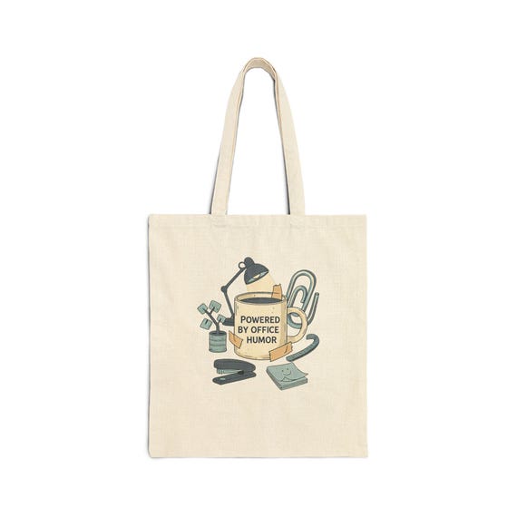 Corporate Burnout Parody Tote | Office Sarcasm, Email Meme Canvas
