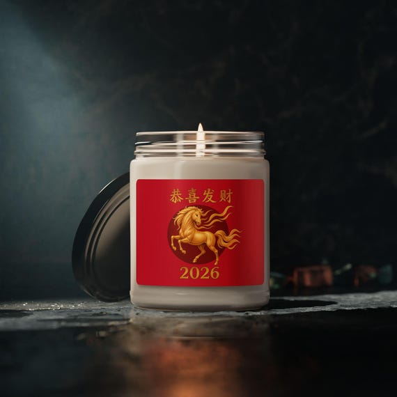 2026 Horse Lunar New Year - Scented Soy Candle, 9oz