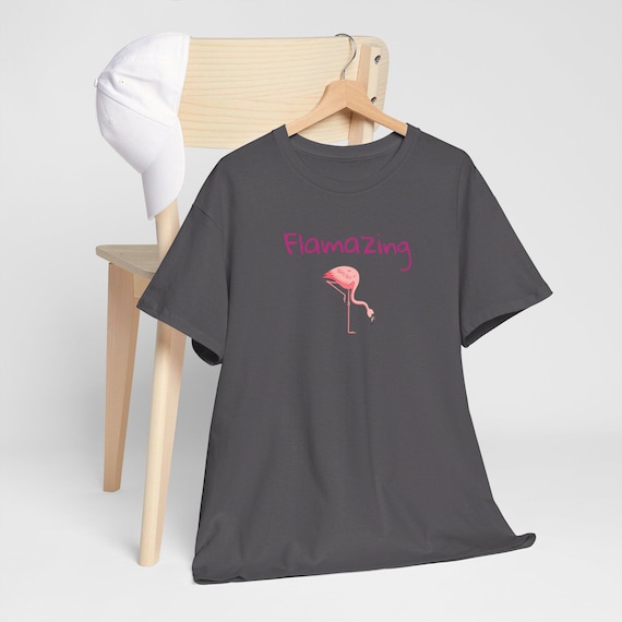 Flamazing - Pink Flamingo - Unisex Heavy Cotton Tee