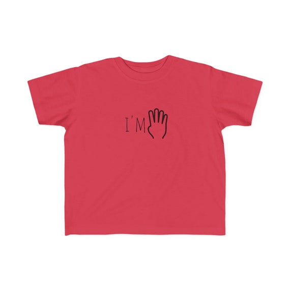 I'm 4 - 4th Birthday - Toddler's Fine Jersey Tee