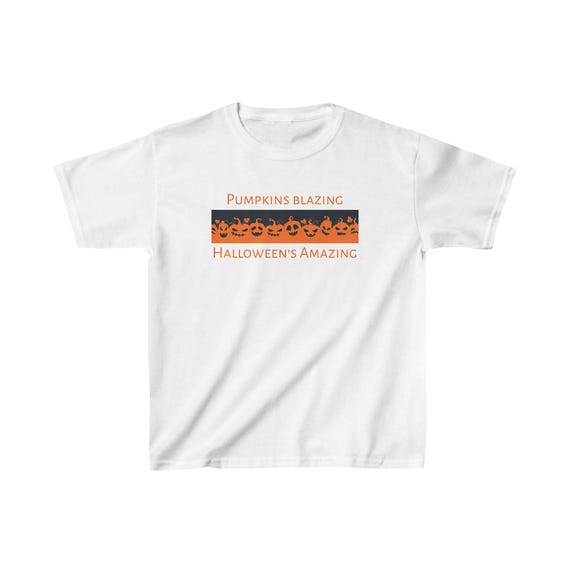 Pumpkins Blazing, Halloween's Amazing - Halloween Kids Heavy Cotton™ Tee