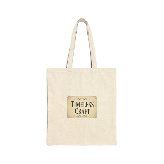 Timeless Craft Tote | letterpress serif, vintage font, antique signage