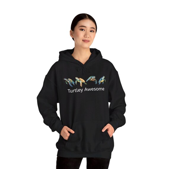 Turtley Awesome - Humor Funny Unisex Heavy Blend™ Hooded Sweatshirt