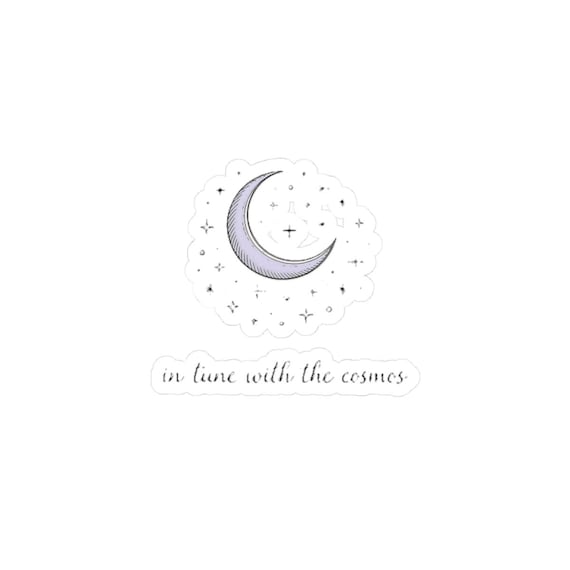 Minimal Moon Phase Sticker | Celestial Astrology, Constellation Art