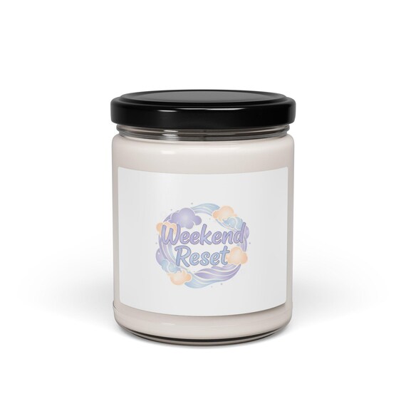 Weekend Reset Candle | Scented Soy Candle, Relaxing Ritual, Rest Day Aromatherapy