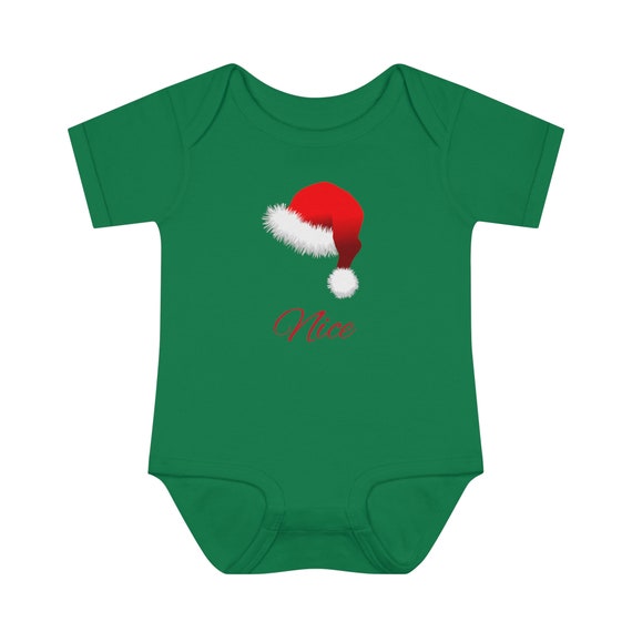 Nice List - Funny Christmas Infant Baby Rib Bodysuit