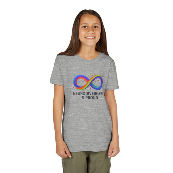 Neurodivergent & Proud Infinity Design Tee | Youth Short Sleeve Tee