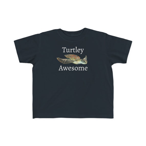 Turtley Awesome - Turtle Toddler's Fine Jersey Tee