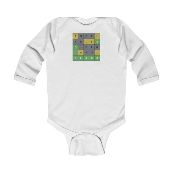 Christmas Wordle - Infant Long Sleeve Bodysuit