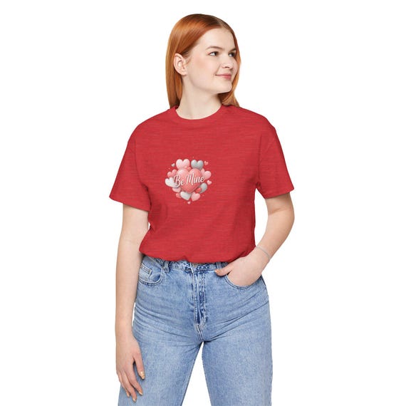 Be Mine Heart Valentines Tee | Short Sleeve Shirt