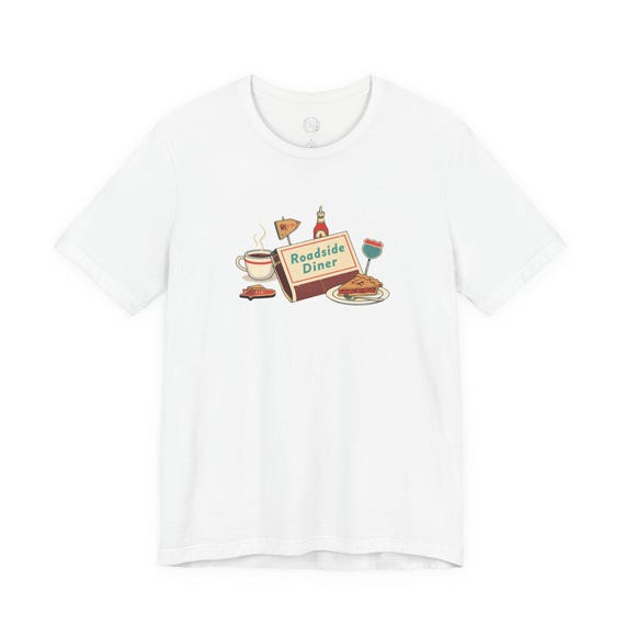 Diner Matchbook Graphic Tee | vintage ephemera art, retro micro ad print