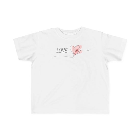 Love and Hearts - Valentines - Toddler's Fine Jersey Tee