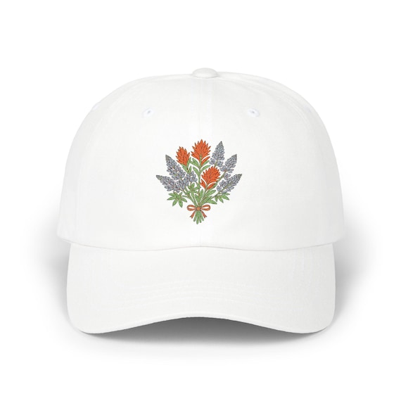 Vintage Wildflower Bouquet Cap | Embroidered Floral Dad Hat