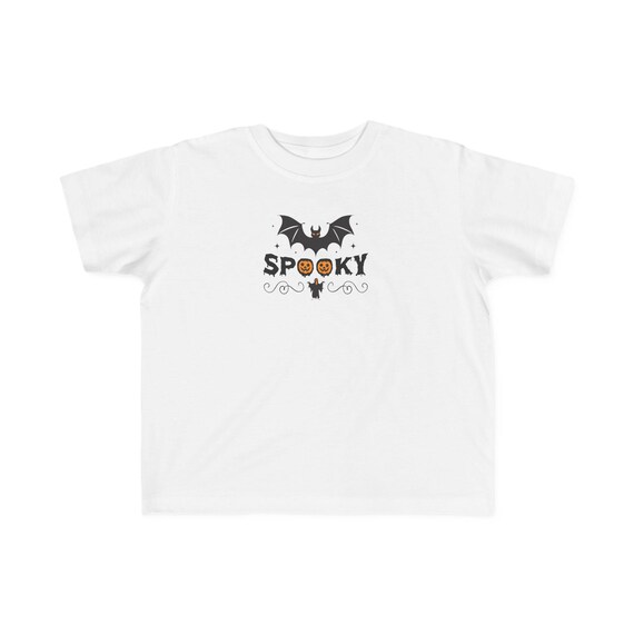 Spooky - Bat Halloween Toddler's Fine Jersey Tee