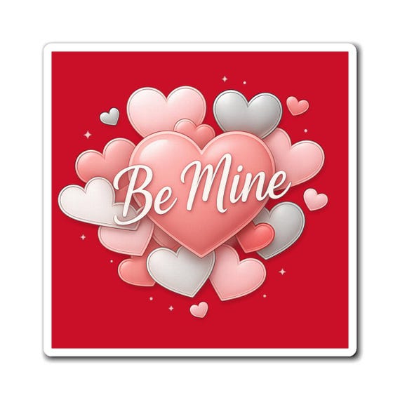 Be Mine Valentines Hearts Magnet