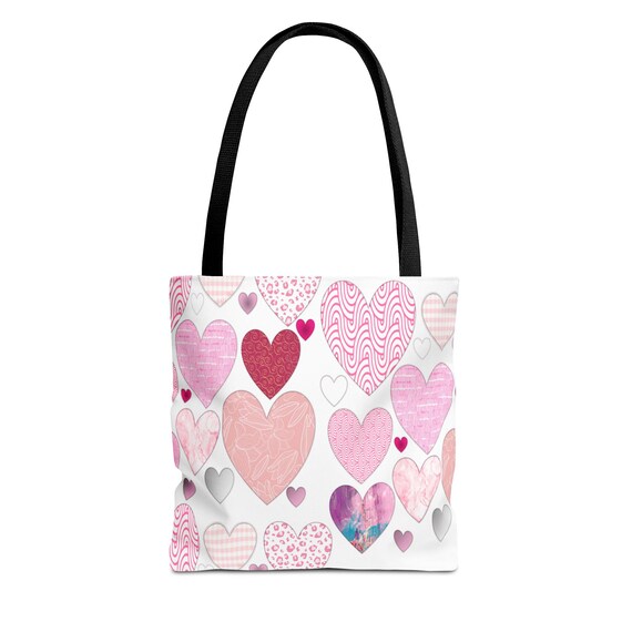 Textured Hearts - Tote Bag (AOP)