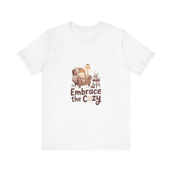 Embrace the Cozy Armchair Illustration Tee | Cozy Home Vibes