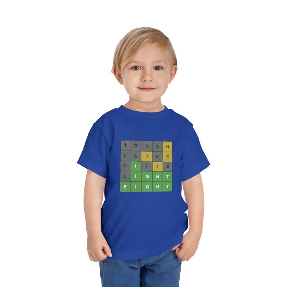 Hanukkah Wordle - Toddler Short Sleeve Tee