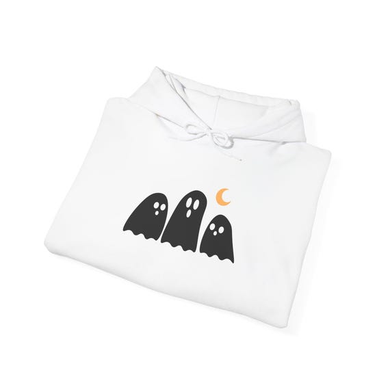 Ghosts Funny Halloween Hoodie, Three Ghosts Unisex Sweatshirt, Spooky Halloween Pullover, Ghost Costume Hoodie, Halloween Party Jumper