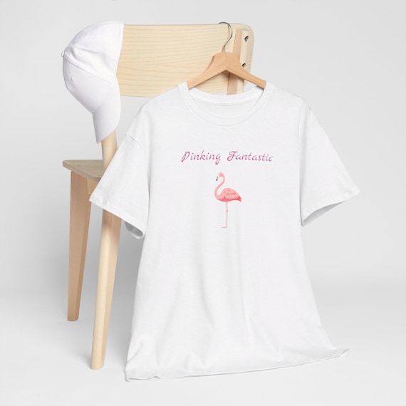 Pinking Fantastic - Pink Flamingo - Unisex Heavy Cotton Tee