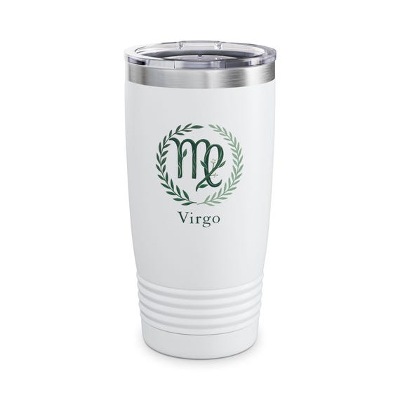 Virgo Zodiac Monogram Tumbler | 20oz Stainless Travel Mug