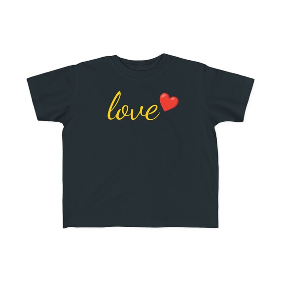 Love & Heart - Valentines - Toddler's Fine Jersey Tee