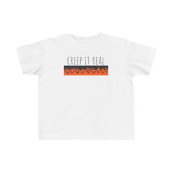 Creep It Real - Funny Halloween Toddler's Fine Jersey Tee