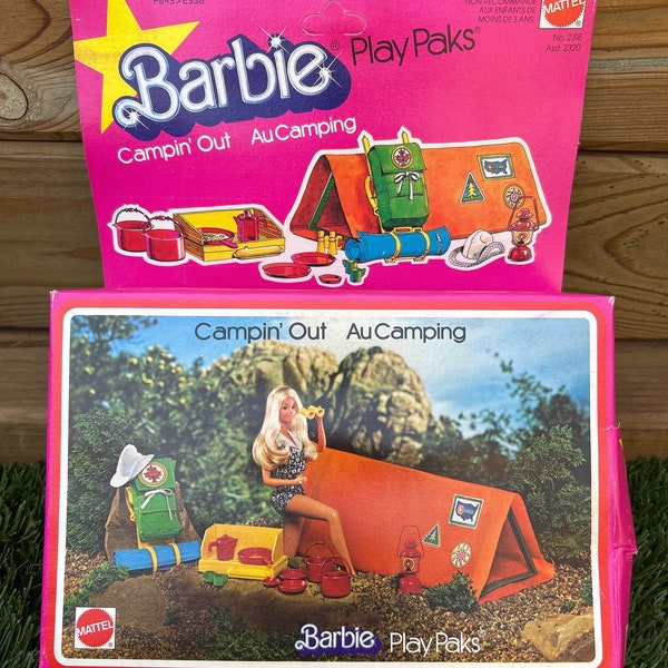 Barbie Camping 1974 - Jeu Vintage Mattel Très Rare - Barbie Camping Caravane Collection