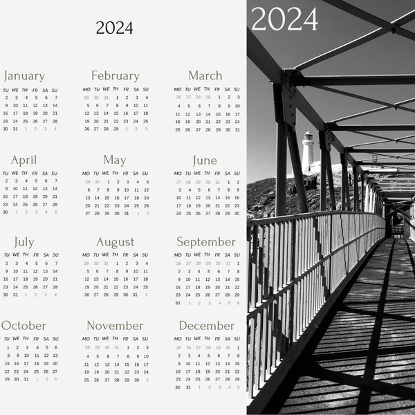 Lighthouse 2025 Calendar Etsy