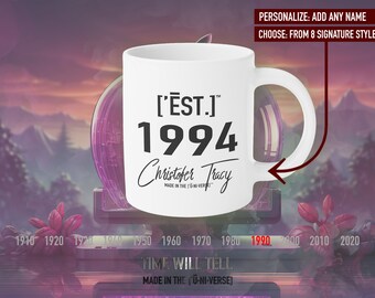 Personalized 1994 Coffee Mug: Custom Mid-Nineties Style