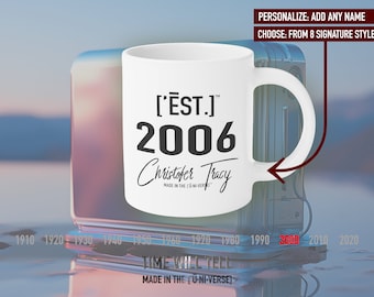 Personalized 2006 Year Mug: Nostalgic Coffee Cup Keepsake