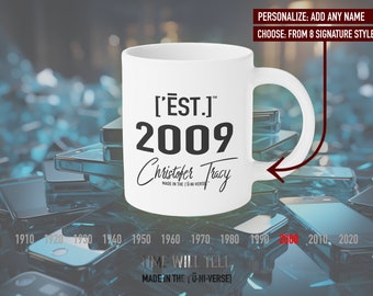Personalized 2009 Mug: Retro Style Coffee Cup