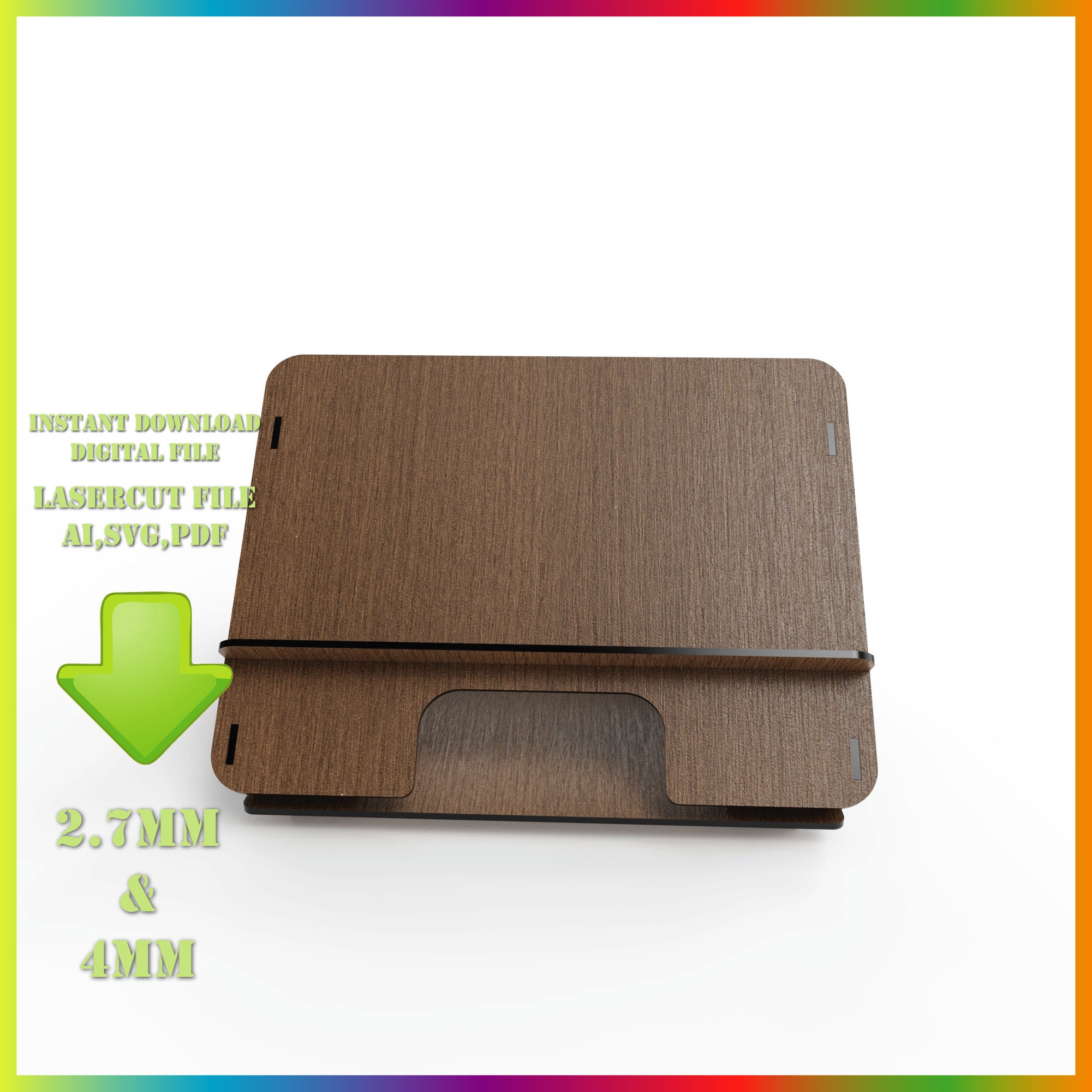 Tablet Stand, Tablet Holder, Laser Cut Tablet Stand, Laser Cut Files, Digital Download Etsy