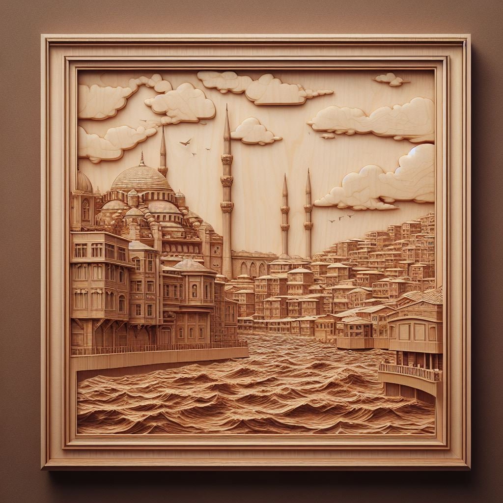 10 Packs İstanbul PNG Laser Engraving Templates, 3d Illusion, Laserburn ...