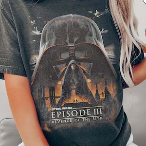Retro Revenge Of the Sith 20th Starwars Shirt, Darth Vader Tee, Anakin Skywalker Shirt, Episode III Revenge of The Sith Tee, Jedi Tshirt