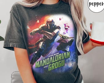 Star Wars The Mandalorian And Grogu Retro Shirt, The Mandalorian & Grogu 2026 Shirt, Grogu Lovers Comfort Colors, The Mandalorian Tee