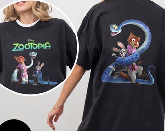 Nick Judy Gary Zootopia 2 Comfort T-Shirt, Nick And Judy Boyfriend Girlfriend Gift, Disney Zootopia 2 Homage Movie Shirt, Rabbit & Fox Shirt