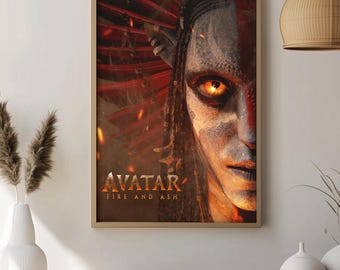 Avatar Fire And Ash Poster Gift, Disney Avatar 3 Poster Decoration, Fire And Ash Gifts, Poster For Avatar Fans, Avatar Movie Lovers Merch