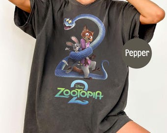 Nick Judy Gary Zootopia 2 Comfort T-Shirt, Disney Zootopia 2 Homage Movie Shirt, Nick And Judy Boyfriend Girlfriend Gift, Rabbit & Fox Shirt