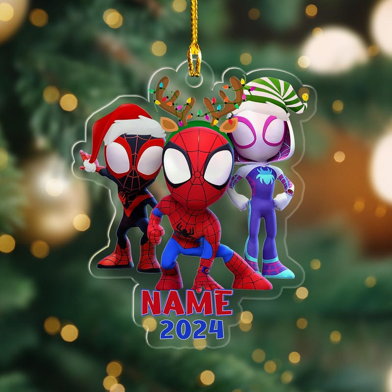 Spiderman christmas ornaments