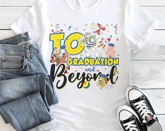 Toy To Graduation and Beyond Shirt, Toy Team Graduation Party T-Shirt, Lightyear Grad Hoodie, Senior Story 2024 Trip, Class Of 2024 Outfit