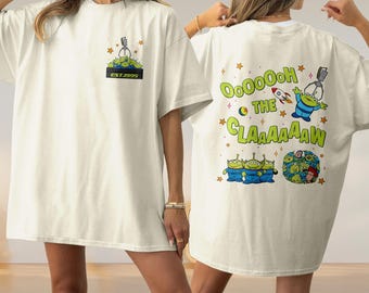 Two-Sided Toy Story Aliens Claw Machine Shirt, Toy Story Disney Tee, Aliens Claw Machine Pocket Oh The Claw T-Shirt, Disneyland World