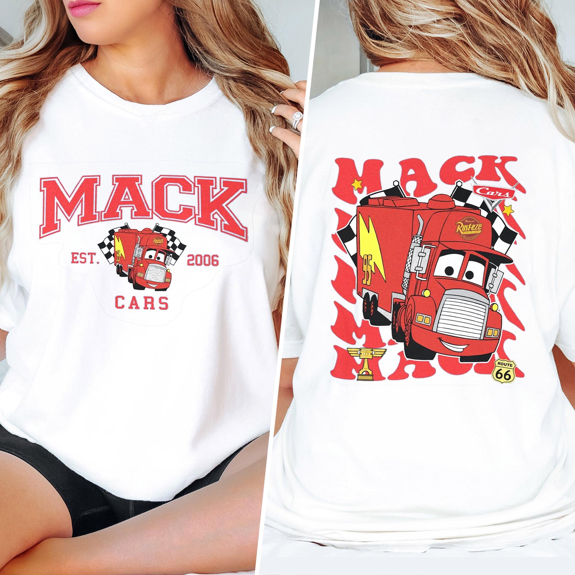Mack Cars Movie Two Sided Shirt, Funny Cars Mack Sleeper Cab Shirt ...