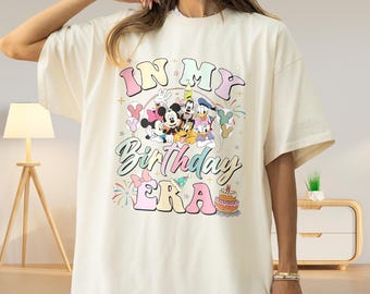 Mickey In My Birthday Era T-Shirt, Mickey And Friends Birthday Shirt, Funny Mickey Birthday Party Shirt, Mickey Family Birthday Gift Tee