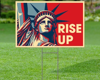 Protest Yard Sign, Anti Trump Yard Sign, Resistance Nope To Fascism Sign, Political Activist Home Decor, Rally Sign, Protest Yard Sign