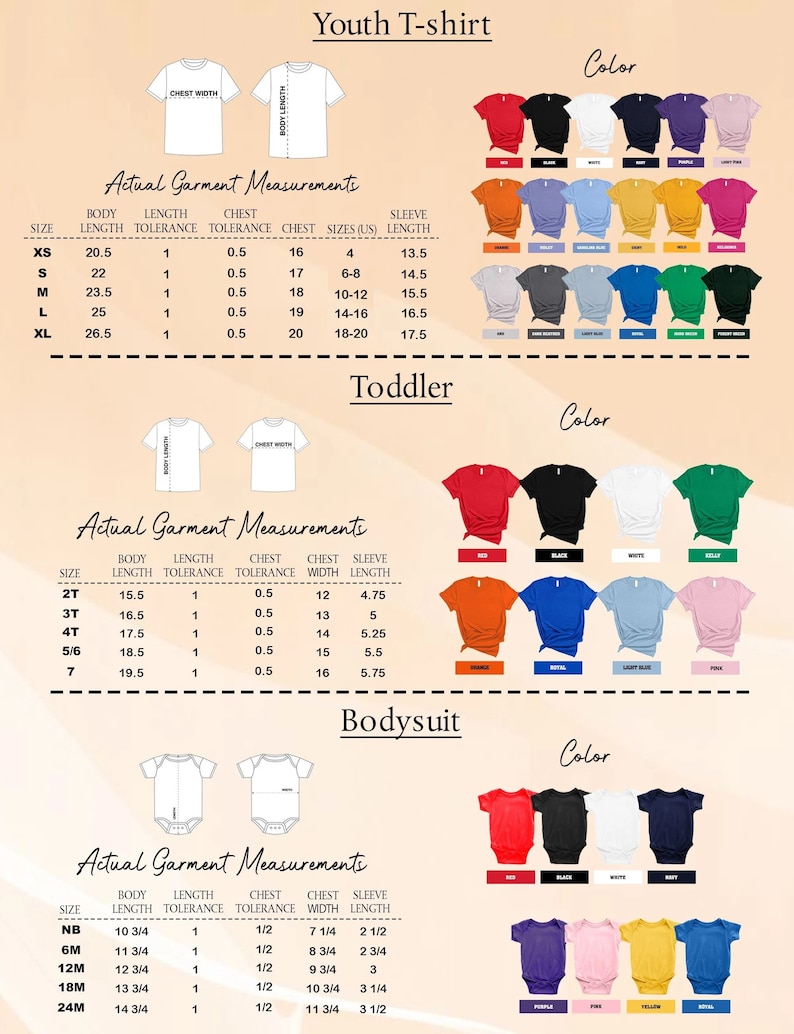 a poster with different types of shirts on it