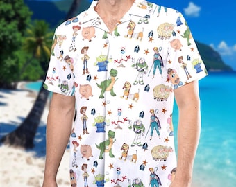 Trendy Disney Toy Story Hawaiian Shirt, Magical Castle Hawaiian Shirt Woody Buzz Lightyear Button Up, Best Hawaii Shirt For Toy Story Lovers